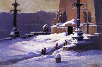 西奧多 尅萊門特 斯蒂爾 Monument in the Snow